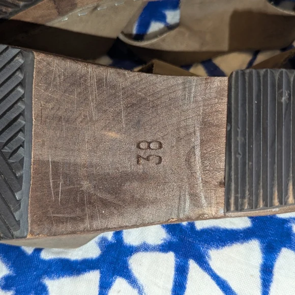 Lotta's Stockholm Highwood Taupe Clogs Oiled Nubuck Leather Brown Base 38 / 7.5 - Picture 13 of 15